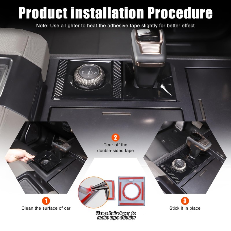 Suetlcoity for Hummer EV Accessories Gear Shift Frame Cover Trim