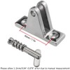 90 Degree Boat Hinge Steel Bimini Top Deck Hinge with