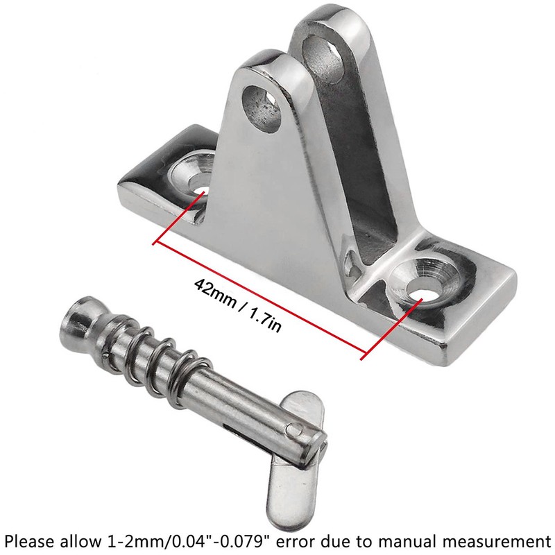 90 Degree Boat Hinge Steel Bimini Top Deck Hinge with