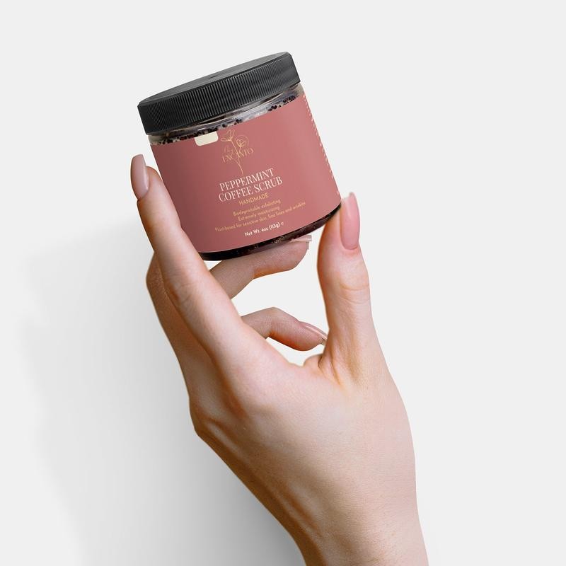 Peppermint Coffee Scrub – Natural Exfoliating Body & Face Scrub