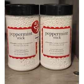 Philosophy 2 X Philosophy Peppermint Stick Scented Bath Pearls 8.5 oz  NEW