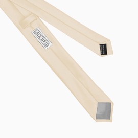 Ladeheid Classic Men's Tie, Matt, Perfect for Office & Festivities, Various Colours - Ideal for Business Meetings, Weddings, Size 150 cm x 6 cm TMM-6, beige