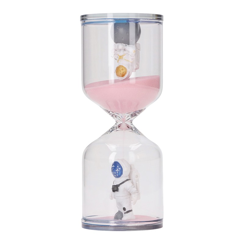 Decorative Sand Timer Clock Space Man Educational Hourglass for Office