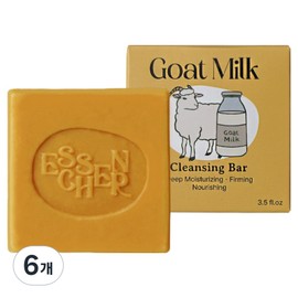 Essenseire Goat Milk Cleansing Soap, 6 packs, 100g / 에센시에르 산양유 클렌징 비누, 6개입, 100g