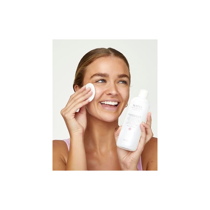 Rosewater Antioxidant Micellar Cleansing Water by Natio for Women -