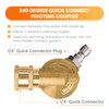 Giraffe Tools Pressure Washer Pivoting Coupler, 7 Angles Gutter Cleaner