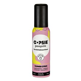 Oopsie Poopsie Pre GO toilet spray, discreet & portable original odor deodorizer scents. Perfect for purses, pockets and backpacks. Pre-poo spray to use on the go 2 Oz bottle Flower Citrus