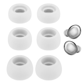 3 Paar Ersatz-Ohrstöpsel für Galaxy Buds Pro - Silikon Ohrpolster reduzieren Lärm - Kompatibel mit Galaxy Buds Pro 2021 - Passend für Ladehülle (S/M/L) - Weiß
