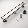 AVSIILE Linear Shower Floor Drain, 60 Inch Brushed Nickel 304