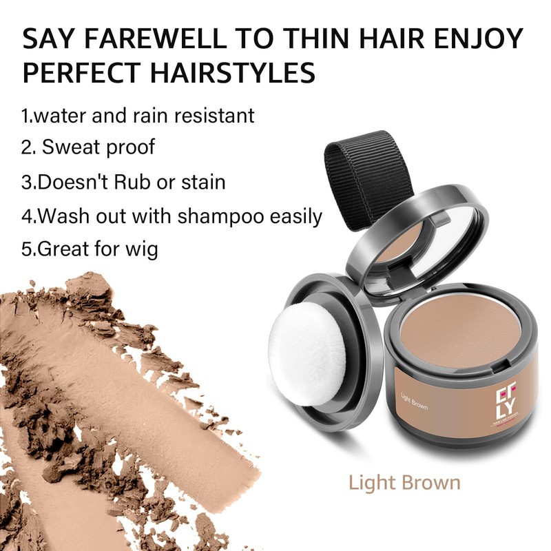 Root Touch Up Gray Shadow Powder - Cover Up for