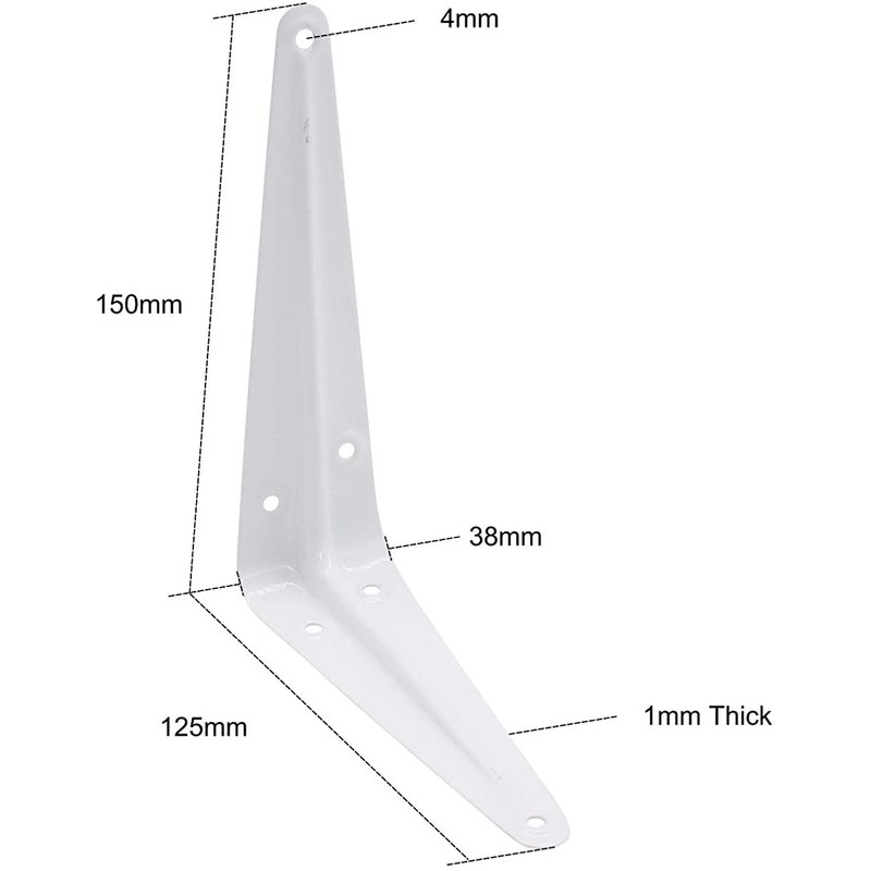 TERF® London Shelf Bracket White 150mm X 125mm (6 X