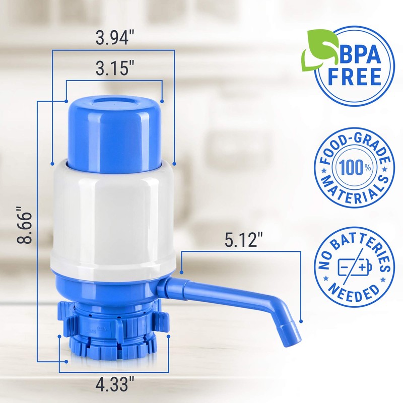 HotFrost Manual Water Pump for 5 Gallon Jug & Bottle
