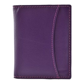Mala Leather Odyssey Oyster & ID Holder 555-14 (Purple)