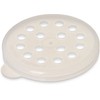 Carlisle FoodService Products Plastic Parsley Dredge Lid, 3.12 Inches, Translucent