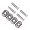 Surfing Accessories Stainless Steel Fin Screw and Plate for Surf