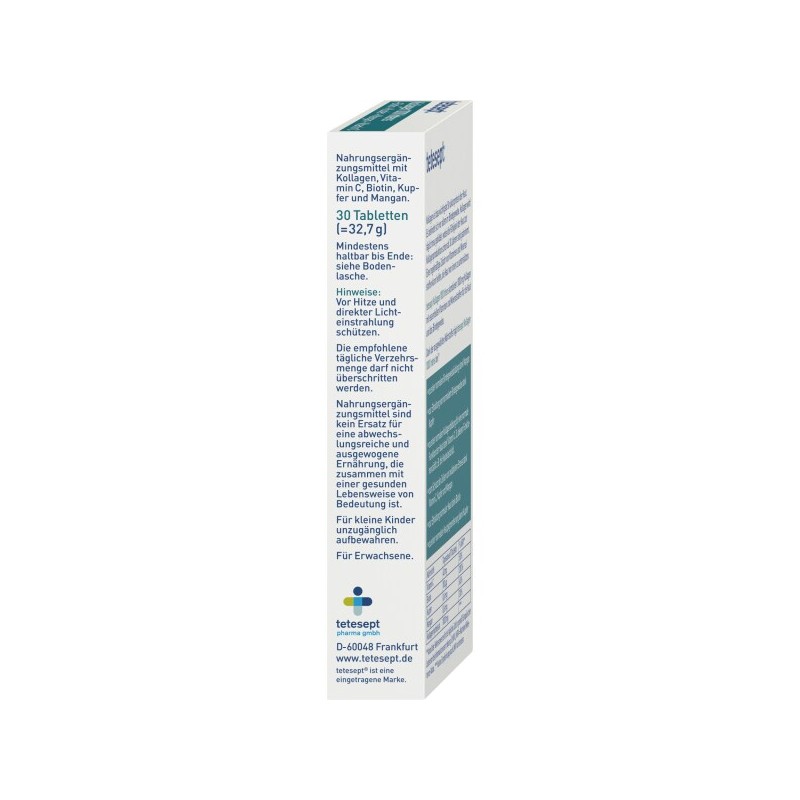 테테셉트 콜라겐 1000 30개입 32.7g Tetesept Collagen 1000 30 Count
