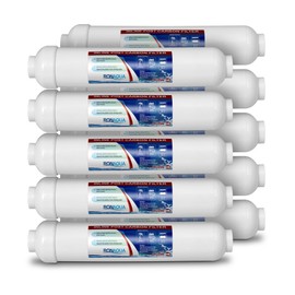 T33 Inline Coconut Grade Activated Carbon Pre/Post Membrane Filter for Taste and Odor Reduction WELL-MATCHED with AICRO, K2533JJ, FT15, IC-100A (Set of 10)