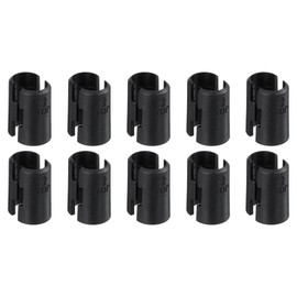 sourcing map 40Pcs Wire Shelving Shelf Lock Clips, Plastic Shelving Clips for 1/2" Post Shelving, Shelving Sleeves Replacements for Wire Shelving System, Black