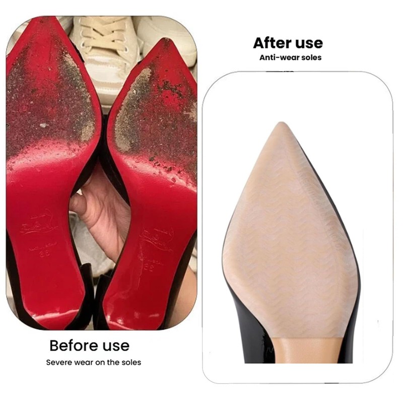 10 Pack Shoe Sole Protector Non Slip, Self-Adhesive Shoe Sole