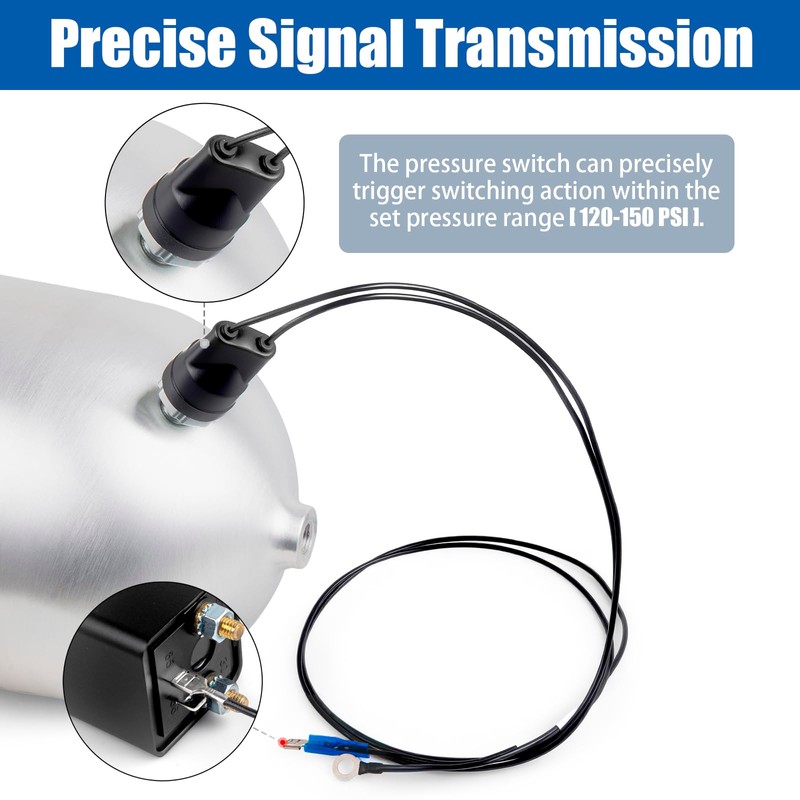 CNWZYMX 120-150 PSI Air Pressure Switch 1/4 NPT Controller for