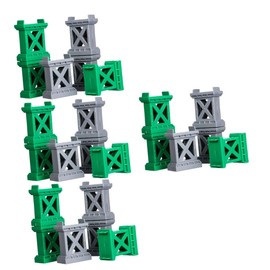 STOBAZA 24 Pcs Train Track Toys Bridge Support Train Track Bridge Supports Train Bridge Riser Train Track Support Risers Train Accessories Track Accessories for Wooden Train Plastic