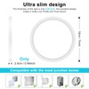 libtit 7 Inch White Flush Mount Ceiling Light, 15W 1500Lm