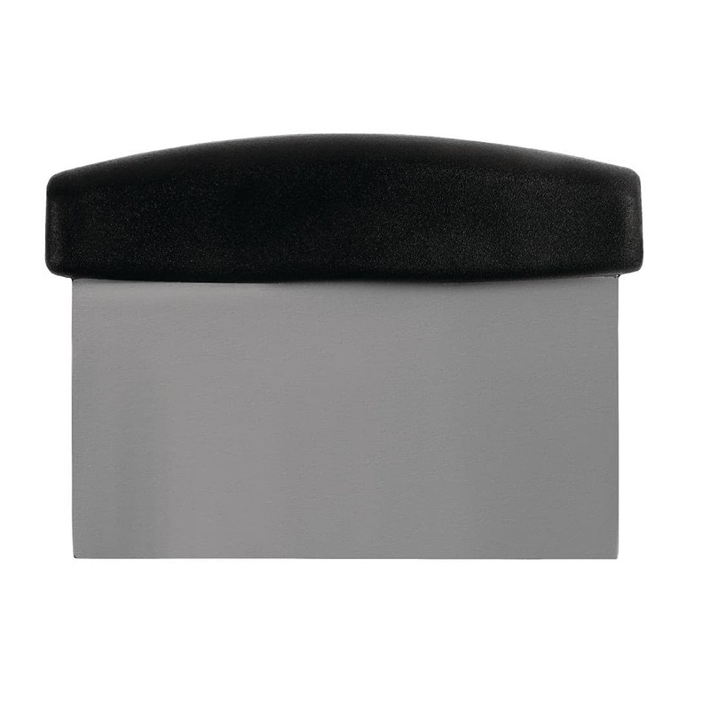 Vogue E406 Scottish Dough Scraper, Plastic Handle with Stiff Blade