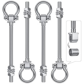 High Performance Swing Hanger Bearings, 4 x M10 Stainless Steel 304 Swing Attachment for Hol and Metal Beams, Swing Hanger for Hanging Hammocks, Yoga Swings, Porch Swings, 680 kg
