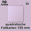 ARTOZ 25 x Square Folding Cards - Lilac (Purple) -