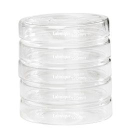 Microyn Borosilicate Glass Petri Dish with Lid, Tissue Culture Dish (120 mm, Pack of 5)