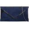 Purple Possum® Navy Blue Envelope Clutch Bag, Dark Blue Faux