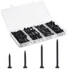 Drywall Screws Assortment Kit - 170 Pcs Black Wood Screws