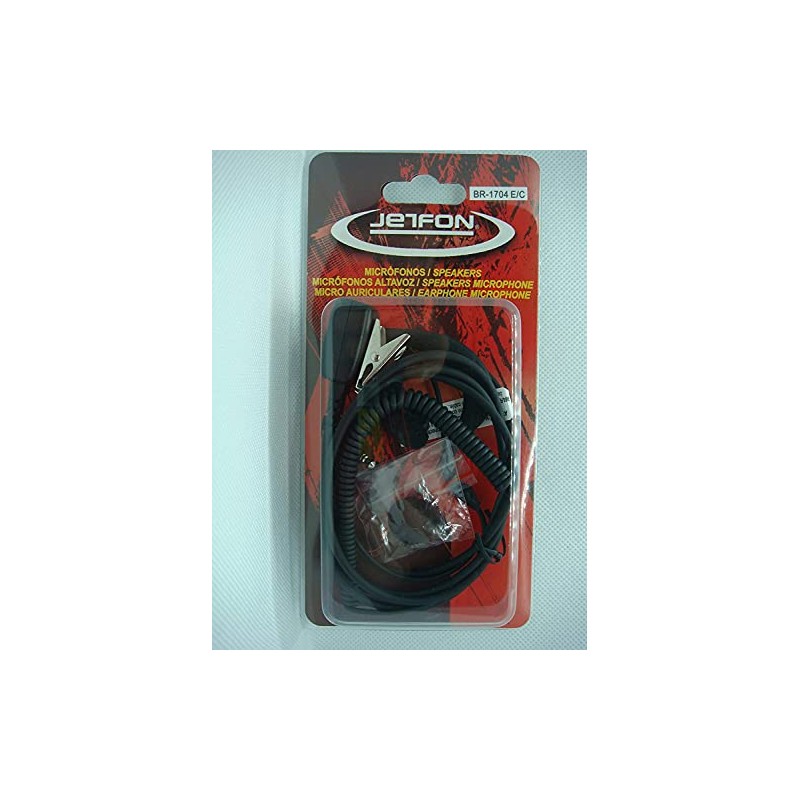 Jetfon BR-1704 E/C - Micro Headset with Hook for Walkie