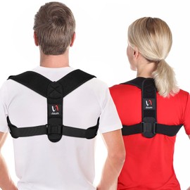 Schiara Posture Corrector for Men and Women - Comfortable Upper Back Brace, Adjustable Back Straightener Support for Neck, Shoulder and Back