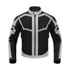 BORLENI Motorcycle Jacket Summer Men's Breathable Armour Protection High Gloss