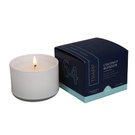 Trapp - No. 64 Coconut Blossom - 3.75 oz. Small Poured Candle - Aromatic Home Fragrance with Fruity Scent of White Lotus, Orange Blossom, & Coconut Milk Notes - Soy Wax Blend