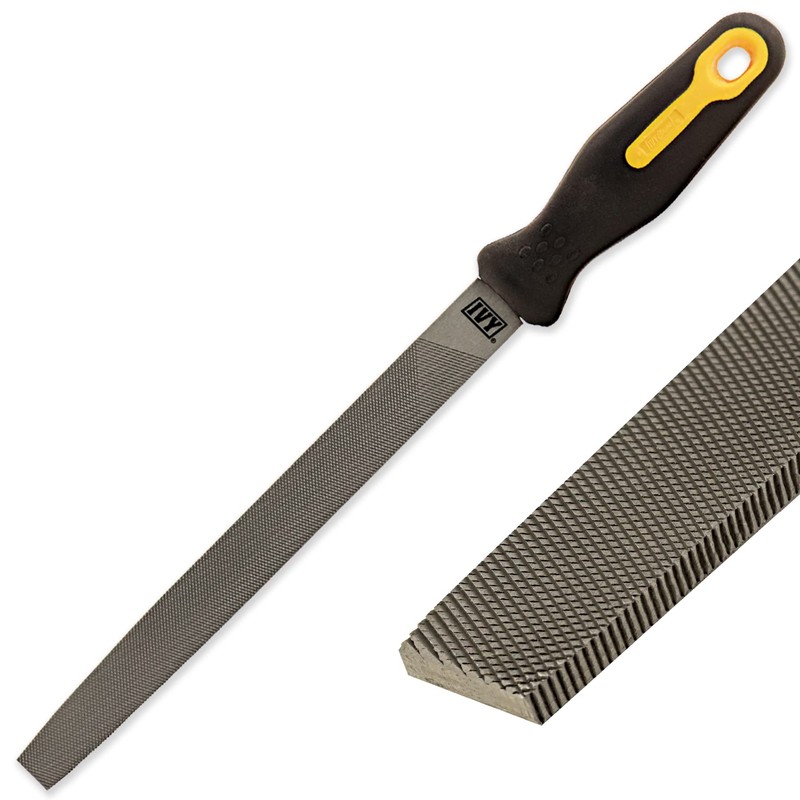 IVY Classic 12104 8-Inch Flat Bastard File, Power Pro Grip