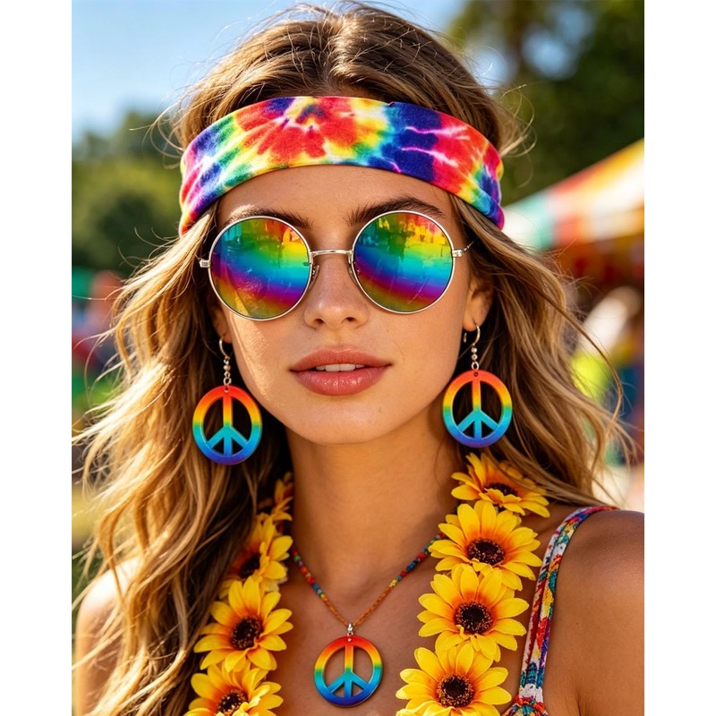 Disfraz de los 80's para mujer – Set 5 piezas