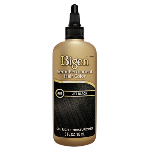 Bigen Semi-Permanent Haircolor #Jb1 Jet Black 3 Ounce (88ml) (3