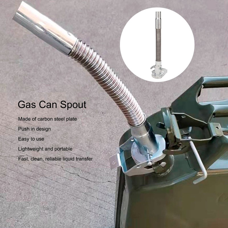 Gas Can Spout Carbon Steel Plate Sturdy Durable Gas Can