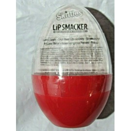 Lip Smacker Skittles Balm Egg 3Pack Strawberry Berry Green Apple net wt .42oz