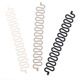 AKOAK 3 Pcs (Black, Gray, White) Hair Accessories - Fish Bone Braid Centipede, Twist Tool for DIY Hairstyles and French Braids