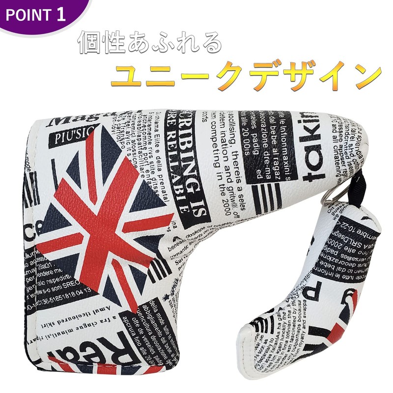 Custom Putter Cover with Key Ring Pin Fits Scotty Cameron