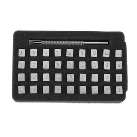 36Pcs Steel Letter Number Leather Stamper Punching Tool for DIY Leather Craft Printing 3mm