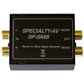 Single Stereo to Dual Mono Audio Converter Mono Out retains L/R Input Isolation