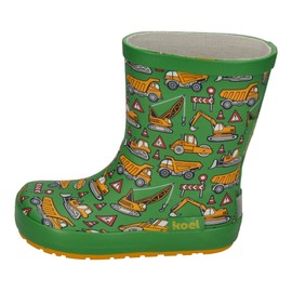 KOEL Barefoot Wellie Bare Multi Tractor Green Wellington Boots, Tractor Green