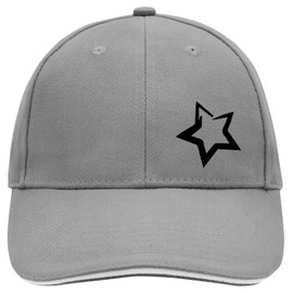 Huuraa Cap Hat Star Gift Star Gift Star Gift Idea, Dark grey/white, Unit size