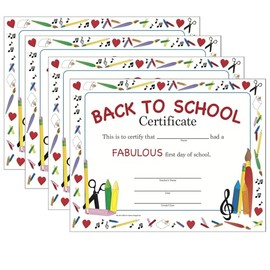 30pcs Back to School Recognition Certificates 11inx8.5in Colorful Award Certificate Paper for Kids Student Graduations Moving Up Ceremonies Achievement Days Banquets Academic Competitions USA Made