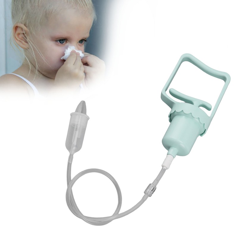 Baby Nose Aspirator Hand Puller Nose Sucker Manual Soft Silicone