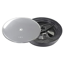 WOLFPACK LINEA PROFESIONAL 4110206 Siphonic Boat Cap PVC T 89 A Ø 110 mm. with Aerator, Colo INOX, Multicoloured